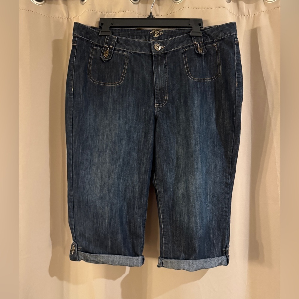 Lee Dark Blue Denim Bermuda Shorts